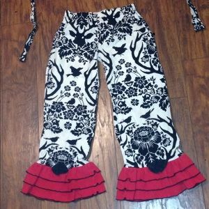 Ann Loren girls red and black outfit